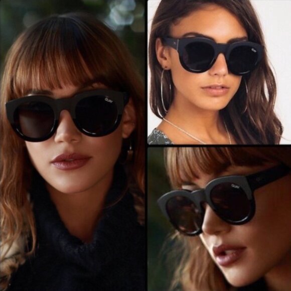 QUAY AUSTRALIA “If Only” Round Sunglasses (Red/Smoke) – NWOT main image 3